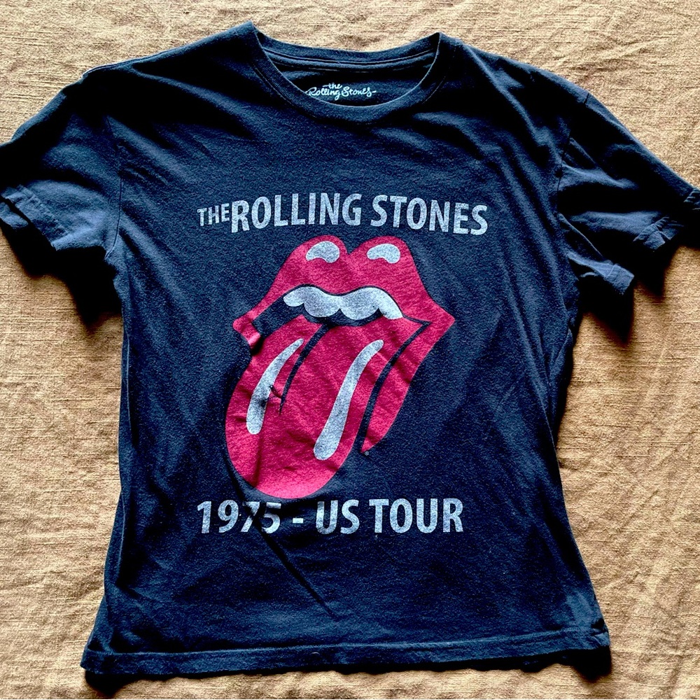 Rolling Stones Tee, Black, size Medium